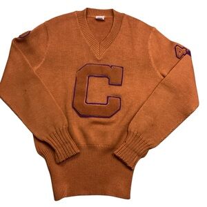 Vintage 1940s cathedral high school Minnesota wool varsity sweater